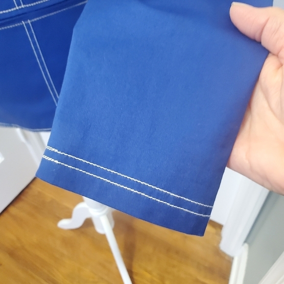 Koret Blue With White Stitching Lightweight Blazer Size Medium, Preppy - Picture 3 of 10